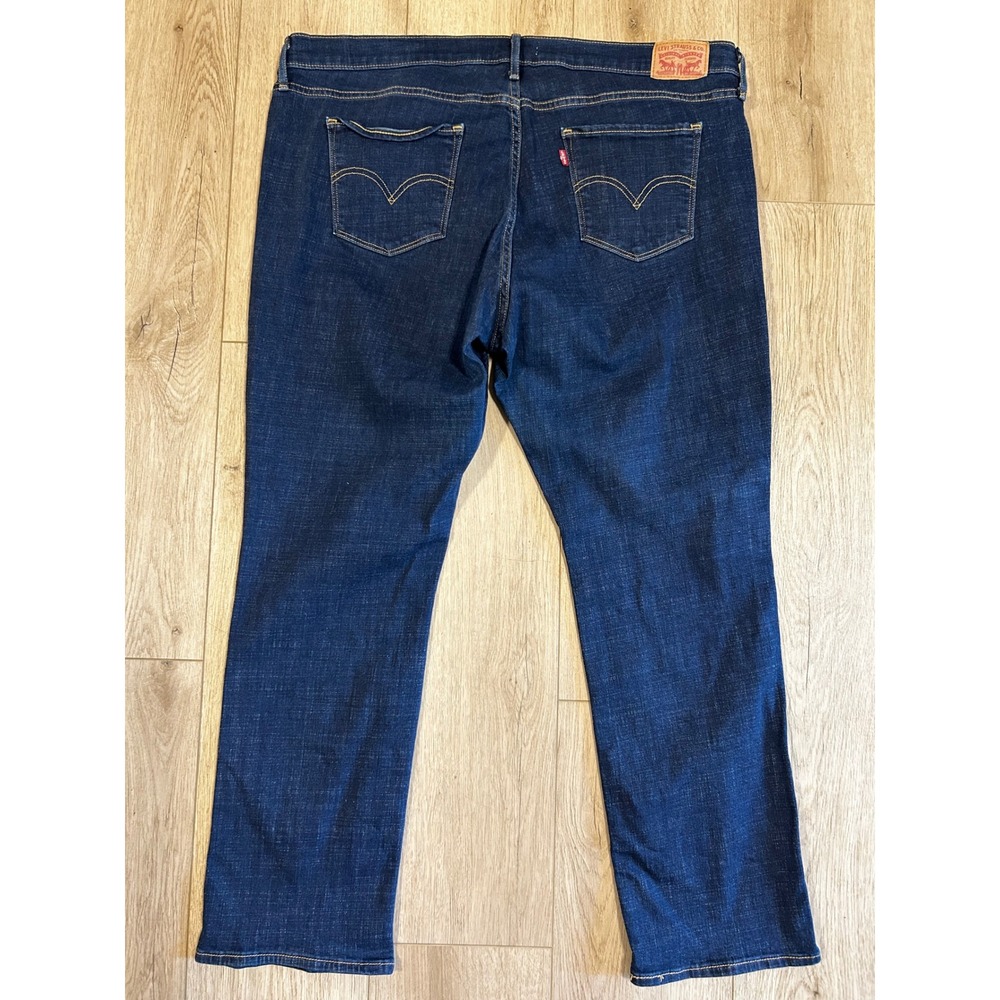 Levis Classic Straight Jeans Womens 20W Dark Indigo Blue Denim 23648-0041